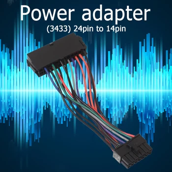 ATX 24 Pin 14 Pin Adaptör güç kablosu kablo kordonu Yükseltici Kart Uzatma port adaptörü için Lenovo için IBM Q77 B75 Anakart 24 P