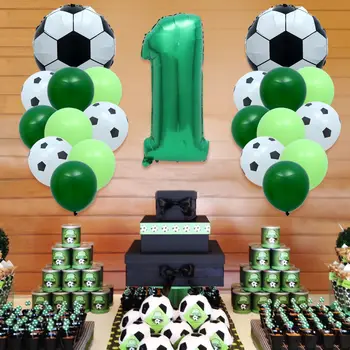 Dijital Sayı Helyum Folyo Globos Futbol BalloonsTrophy Topu Futbol çocuk Çocuk Doğum Günü Partisi Süslemeleri Hediye Çocuklar