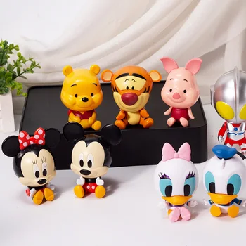 Disney Winnie the Pooh Mickey Minnie Mouse Kek Dekorasyon Pişirme Kek Topper Çocuklar için Doğum Günü Partisi Kek Dekor Malzemeleri