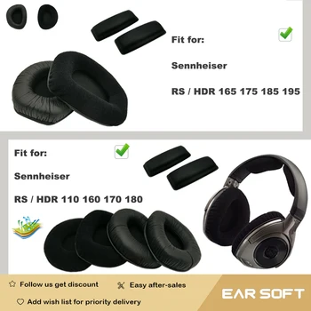 Earsoft Yedek Minderler Sennheiser RS HDR 165 175 185 195 110 160 170 180 Kulaklık Yastık Kulak Pedleri Kulaklık Kapağı