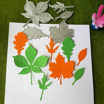 Yeni 5 Adet akçaağaç yaprakları Metal kesme die kalıp karalama defteri dekorasyon kabartmalı fotoğraf albümü dekorasyon kart yapımı DIY el sanatları