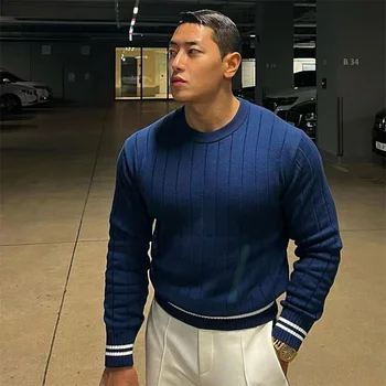 Yeni Yüksek Kalite Erkekler uzun kollu spor spor uzun kollu Tişört sonbahar kış Kazak hoodie moda üst