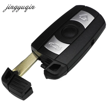 jingyuqin 10 adet/grup 3 düğmeli uzak anahtar Kutu BMW İçin BMW İçin X5 X6 E93 E90 E92 3/5 Serisi İçin akıllı anahtar Fob Kabuk