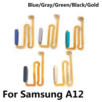 1 ADET Orijinal güç düğmesi esnek kablo Samsung Galaxy A12 Yan Anahtar Anahtarı kapalı Kontrol Parmak İzi Sensörü