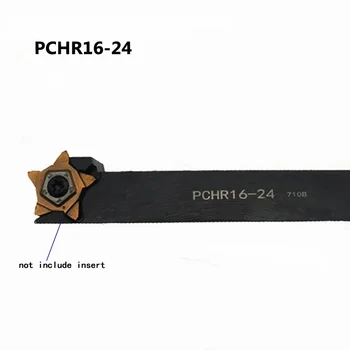 1 adet PCHR12-24 PCHR16-24 kesici alet tutucusu planya Dış Kanal Açma Torna CNC torna Aracı PENTA24 Karbür İnsert