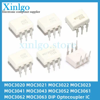 10 ADET MOC3020 MOC3021 MOC3022 MOC3023 MOC3041 MOC3043 MOC3052 MOC3061 MOC3062 MOC3063 DIP6 DIP Optocoupler yeni