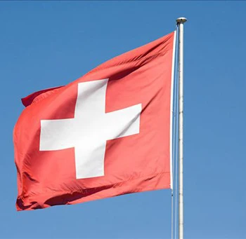 100 % polyester İsviçre Bayrağı ölçü 60x100 cm/90x150 cm/120x200 cm/150x250 cm / 180x300 cm