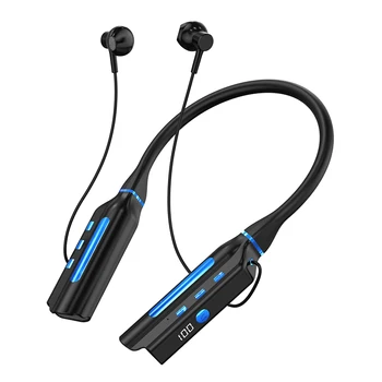 1000 saat Oynatma Kulaklık Bluetooth 5.2 TWS kablosuz kulaklıklar Boyun Bandı Manyetik Spor Su Geçirmez Kulaklık TF Kart 10000mAh