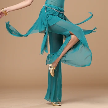 11 renkler Toptan oryantal dans pantolon + bel eşarp 2 adet oryantal dans pantolon kadın oryantal dans Uygulama pantolon