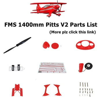 1400mm 1.4 Pitts V2 Parçaları Liste Pervane Spinner Cowl Motor Mount Kurulu İniş Vites ESC RC Uçak Model Uçak Mili m FMS 