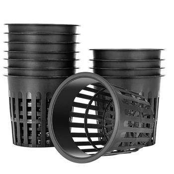 15 Paket 4 İnç Net Bardak Oluklu Örgü Geniş Dudak filtre teçhizatı Net Pot Kova Sepeti Hidroponik CNIM Sıcak