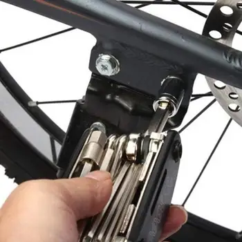 16 1 Çok fonksiyonu Dağ Bisikleti Bisiklet Onarım Anahtarı Somun Tornavida Konuştu Onarım anahtar Lastik Seti Setleri Hex Allen Araçlar B4D7