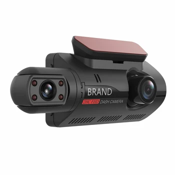 2 Lens Araba Video Kaydedici HD 1080P Çizgi Kam araba kara kutusu avto dvr IPS Kamera Kaydedici Gece Görüş G-sensor Döngü Kayıt DVR