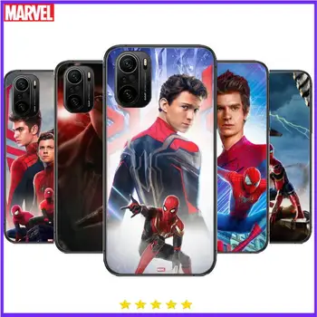 2022 Marvel Örümcek Adam telefon kılıfı İçin xiaomi redmi POCO F1 F2 F3 X3 Pro M3 9C 10T Lite NFC Siyah Kapak Silikon Arka Güzel mi 10