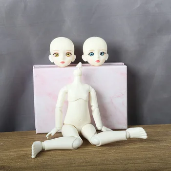 26 cm Mekanik ortak BJD Bebek Çıplak vücut Hiçbir Makyaj Bebek Beyaz Cilt Resmi makyaj Çıplak DIY Bebek