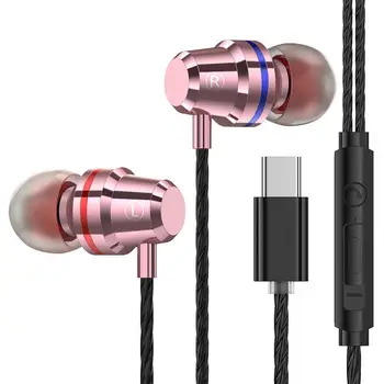 3.5 mm Kablolu Kulaklık Evrensel Tip-c Kulak Gürültü Azaltma Tel kontrollü Ayar Kulaklık Evrensel Spor Kulaklıklar