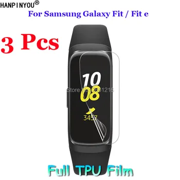 3 Adet / grup Samsung Galaxy Fit İçin e Fit-e Dişli 2 Pro Akıllı Bant Bileklik Yumuşak TPU Filmi patlamaya dayanıklı Ekran Koruyucu