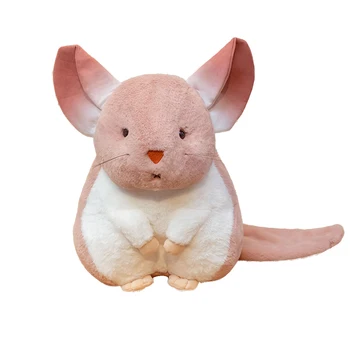 3 Renk Chinchilla Totoro Sevimli Hamster Dolması Bebek Gri Gibi Gerçek peluş oyuncak Çocuklar İçin Noel Hediyesi 2 Boyutu