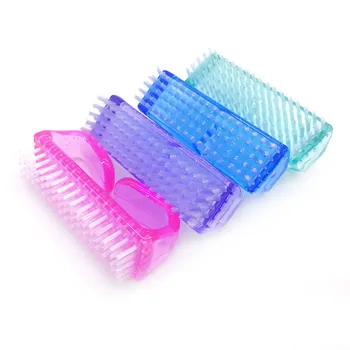 4 Adet Mix Renk Plastik Tırnak Sanat Fırça Seti Jel UV Yumuşak Sökücü Toz Büyük Boy Açı Temizleme Fırçası Tırnak Bakımı Araçları Manikür İçin