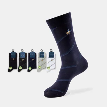 5 Pairs Süper Kalite iş çorabı Antibakteriyel Penye Pamuk Erkekler Çorap Ter emici Nefes Erkek Çorap