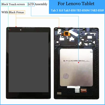 8 inç Dokunmatik Ekran cam LCD Ekran paneli sayısallaştırıcı meclisi İçin Lenovo Tab 3 TAB3 8.0 Tab3-850 TB3-850M TAB3-850F ZA17 TB-850