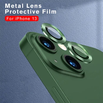 9D Kavisli Cam Kamera Koruyucu Kapak İphone 13 İphone13 Mini 13Mini İphone13Mini Arka Lens Alüminyum Metal Halka Koruyucu Fon