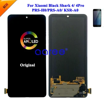 AMOLED LCD EKRAN Orijinal Xiaomi Siyah Köpekbalığı 4 LCD Blackshark 4 LCD ekran LCD Ekran dokunmatik sayısallaştırıcı tertibatı