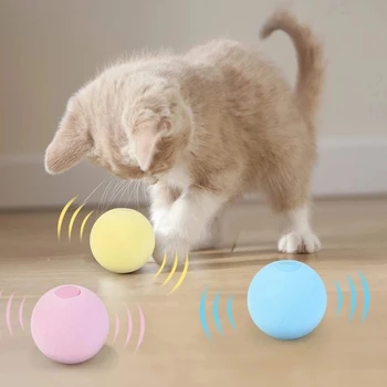 Akıllı Kedi Oyuncaklar İnteraktif Top Catnip Kedi Eğitim Oyuncak Pet Oyun Topu Pet Gıcırtılı Malzemeleri Ürünleri Oyuncak Kediler Yavru Kitty