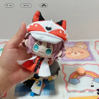 Anime Lüks VTuber Vox Mysta Ike Luca Shu Sevimli 12cm Peluş Dango Çanta Kolye anahtarlık Anahtarlık Güneşli Bebek Oyuncak Hediye