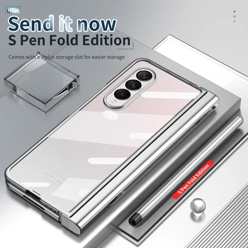 Anti-Damla Ekran Cam Koruyucu Film samsung kılıfı Galaxy Z Kat 4 5G Fold3 Fold4 Kat 3 2 Fold2 Tam Koruma Telefon Kapak