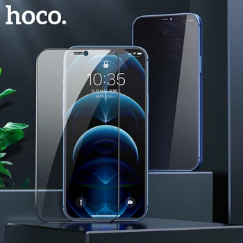 Apple iPhone için HOCO 12 mini 12 pro Max HD Temperli Cam Filmi Ekran Koruyucu 3D Tam Koruyucu Kapak Gizlilik Koruma