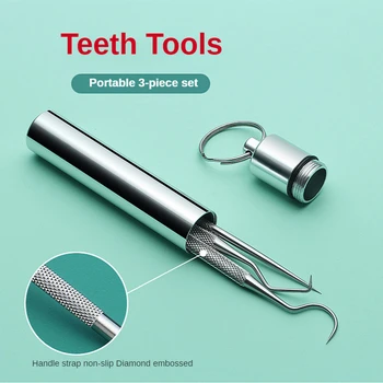 Açık Araçları Paslanmaz Çelik Taşınabilir Diş Seçici Ağız Temizleme Diş Bakımı Araçları Diş Taşı Temizleme Temizleme Araçları