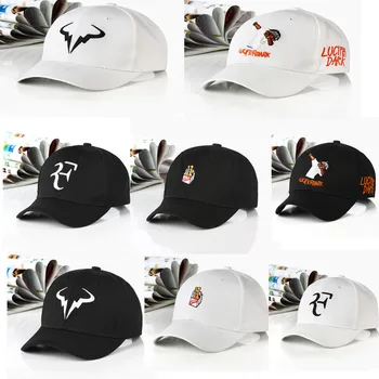 Açık Spor beyzbol şapkası Bahar Ve Yaz Moda Harfler İşlemeli Ayarlanabilir Erkek Kadın Kapaklar Federer Moda Hip Hop Şapka