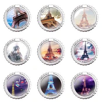 Aşk Paris Eyfel kulesi cep telefonu Halka Tutucu Parmak Yüzük Standı Kickstand Metal tutamak Moda Karikatür Tasarım Yaratıcı