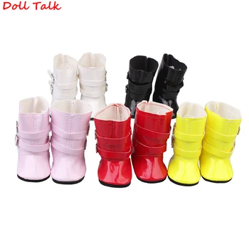 Bebek Konuşma Yeni Tasarım Moda Çift Toka Çizmeler 1/6 Ayakkabı İçin 18 İnç Amerikan bjd Bebek Zarif Bebek Ayakkabı Bebek Oyuncak
