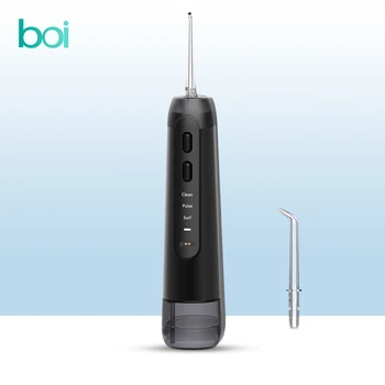 Boı USB Şarj Edilebilir 300ML Büyük Kapasiteli Yetişkin IPX7 Su Geçirmez Oral Irrigator Darbe diş duşu Taşınabilir Temizleme Cihazları