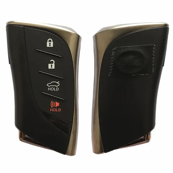 CS052014 4 Düğme Akıllı Uzaktan Araba Anahtarı Kabuk Durumda Lexus LS500 ES300h ES350 ES200 ES260 LS350 LS500h Acil Bıçak Anahtarı