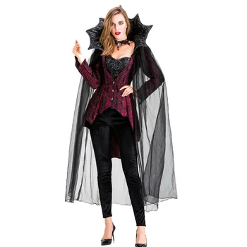 Cadılar bayramı Kostüm Kadınlar için Vampir Kostümleri Vampir Kraliçe Cosplay fantezi parti elbisesi Karnaval Yetişkin Kadın