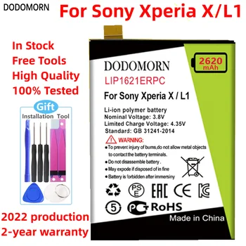 DODOMORN LIP1621ERPC Pil Sony Xperia X Için F5121 F5122 F5152 5.0 Xperia L1 G3311 G3312 G3313 Cep Telefonu + Izleme Kodu