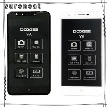 DOOGEE Y6 lcd ekran ve dokunmatik ekranlı sayısallaştırıcı grup Çerçeve Değiştirme ile DOOGEE Y6C cep telefonu aksesuarları