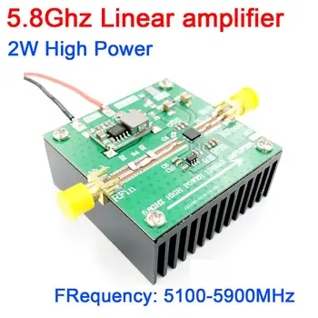 DYKB 5.8 Ghz 2W Yüksek güç Doğrusal amplifikatör FPV görüntü iletim RF amplifikatörü Uzaktan sinyal güç amplifikatörü SE5004L 5800MHz