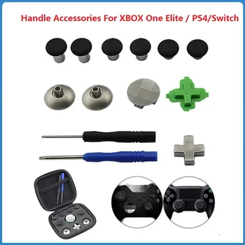 Düğme Aksesuar Kolu Aksesuarları XBOX One Elite / PS4 / Anahtarı Seti Rocker Çapraz Anahtar Çektirme Joystick Caps 15 Adet