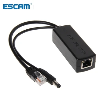 ESCAM 10/100 M IEEE802.3at/af Power Over Ethernet PoE Splitter Adaptörü İçin IP Kamera 80x27 x 22mm/3.15x1.06x0. 87in