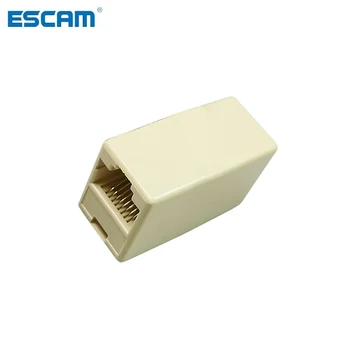ESCAM CAT5 CAT5e ethernet adaptörü 8P8C RJ45 Konnektör Ağ Uzatma Kablosu Adaptörü Ethernet Kablosu Dişi Dişi
