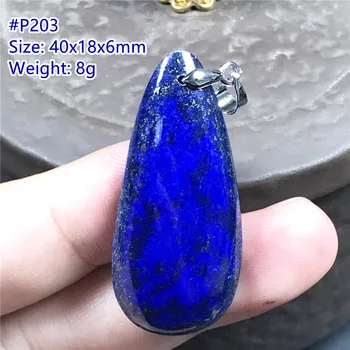 En Doğal Kraliyet Mavi Lapis Lazuli Kolye Kolye Takı Kadın Erkek Hediye İçin Kristal 40x18x6mm Boncuk Su Damlası Taş AAAAA
