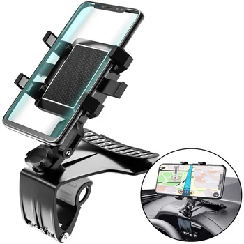 Evrensel Dashboard Araç telefon tutucu 360 Derece akıllı telefon Standları dikiz aynası Güneşlik Araba GPS Navigasyon Braketi 3-7