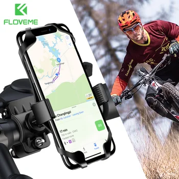 FLOVEME Bisiklet telefon tutucu 360 Derece Evrensel telefon tutucu Bisiklet Bisiklet motosiklet gidonu Mobil Akıllı Telefon Desteği