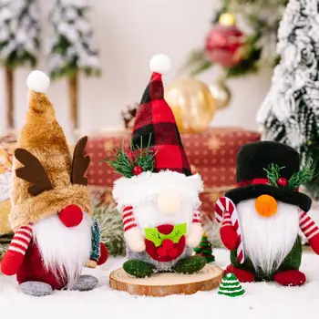 Güzel 3 Stilleri Beyaz Sakal Noel Meçhul Cüce Parti Dekor Çocuklar için Noel Gnome Bebek Noel Süs