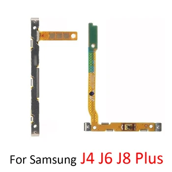 Güç Hacmi Flex Kablo Samsung Galaxy J4 J6 J8 Artı J410 J415 J600 J610 J810 Orijinal Telefon Açık Kapalı Düğme Yan Anahtar Flex