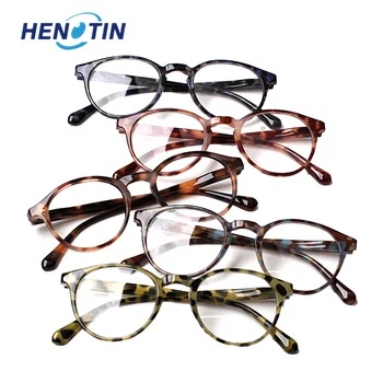 Henotin Bahar Menteşe okuma gözlüğü erkek kadın HD Reçete Gözlük Diyoptri +1.0+2.0+3.0+4.0